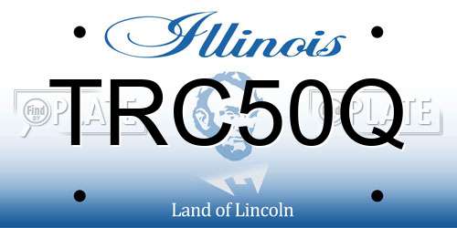 TRC50Q Illinois License Plate