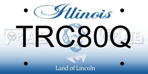 TRC80Q Illinois License Plate