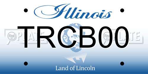 TRCB00 Illinois License Plate