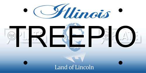 TREEPIO Illinois License Plate
