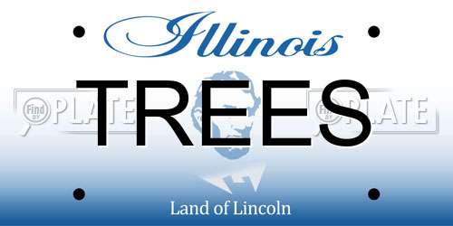 TREES Illinois License Plate