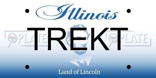 TREKT Illinois License Plate