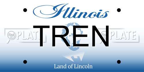TREN Illinois License Plate