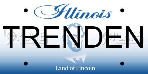 TRENDEN Illinois License Plate