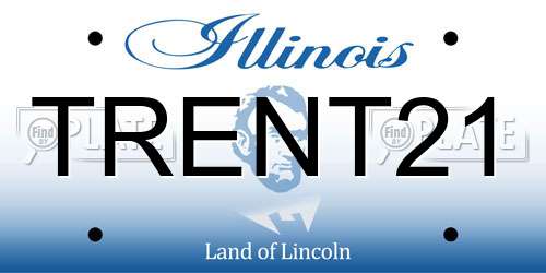 TRENT21 Illinois License Plate