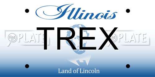TREX Illinois License Plate