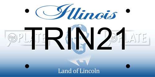 TRIN21 Illinois License Plate