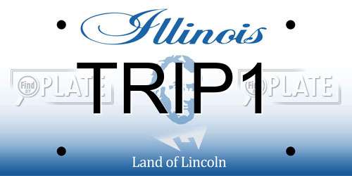 TRIP1 Illinois License Plate