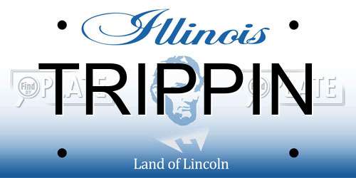 TRIPPIN Illinois License Plate