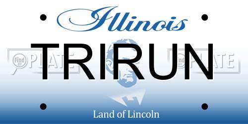 TRIRUN Illinois License Plate
