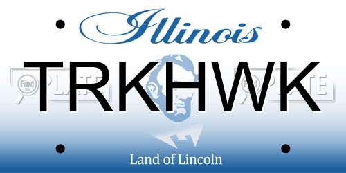 TRKHWK Illinois License Plate