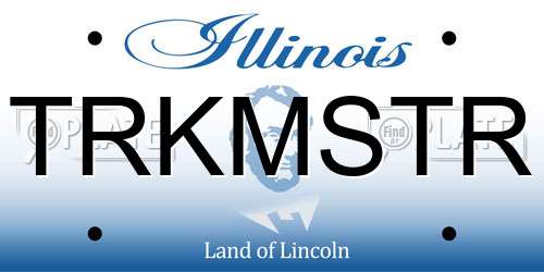TRKMSTR Illinois License Plate