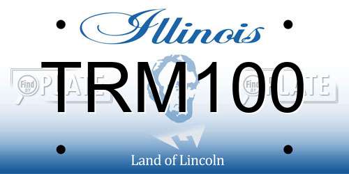 TRM100 Illinois License Plate