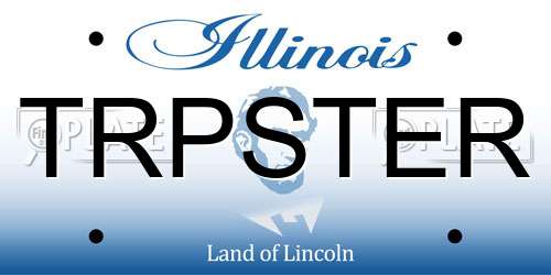 TRPSTER Illinois License Plate