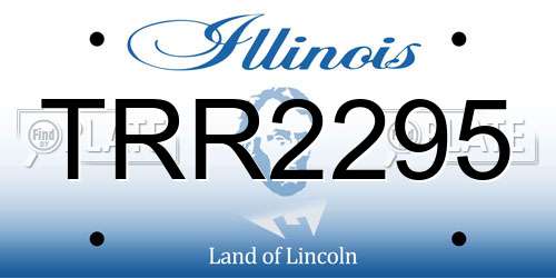 TRR2295 Illinois License Plate