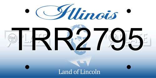 TRR2795 Illinois License Plate