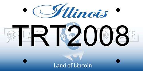 TRT2008 Illinois License Plate