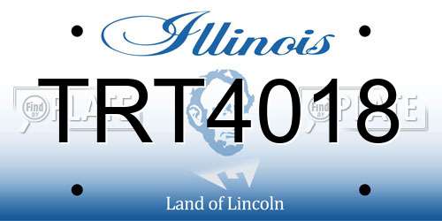TRT4018 Illinois License Plate