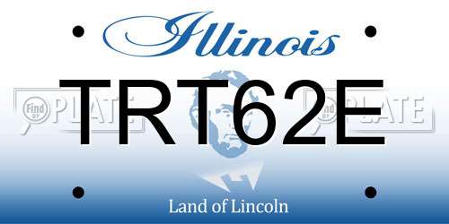 TRT62E Illinois License Plate