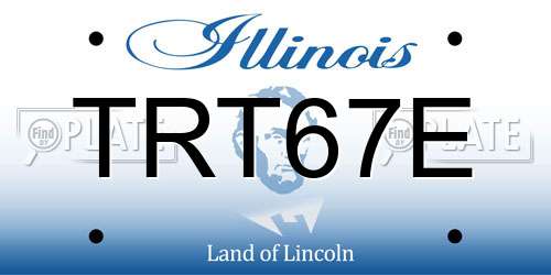 TRT67E Illinois License Plate