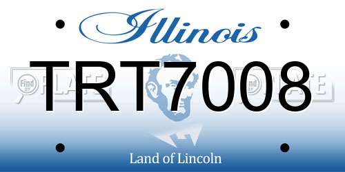 TRT7008 Illinois License Plate