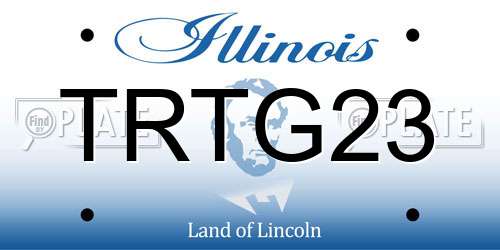 TRTG23 Illinois License Plate