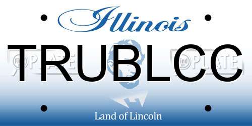 TRUBLCC Illinois License Plate