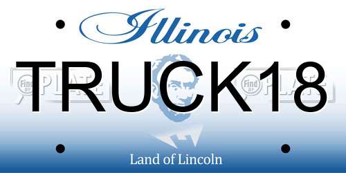 TRUCK18 Illinois License Plate
