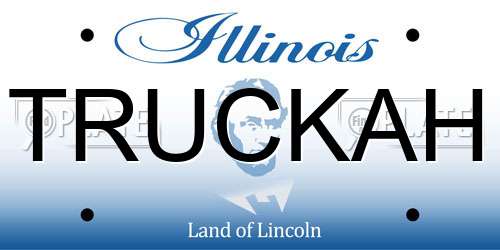 TRUCKAH Illinois License Plate