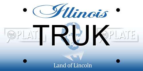 TRUK Illinois License Plate