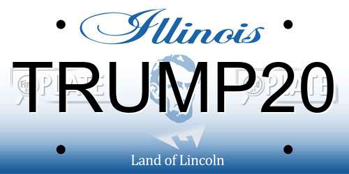 TRUMP20 Illinois License Plate
