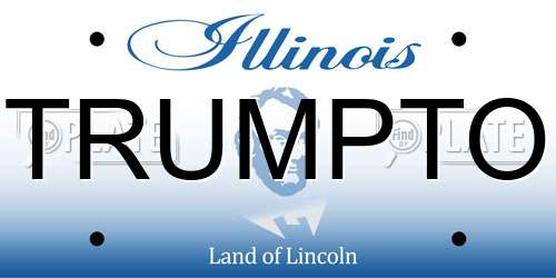 TRUMPTO Illinois License Plate