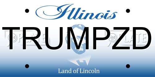 TRUMPZD Illinois License Plate