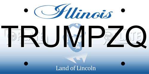 TRUMPZQ Illinois License Plate