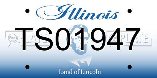 TS01947 Illinois License Plate
