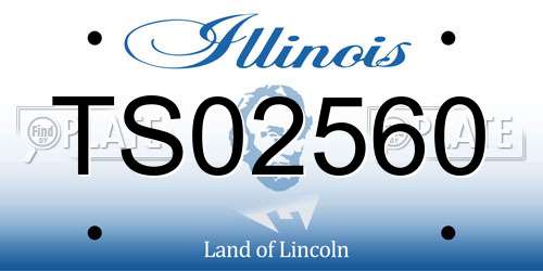TS02560 Illinois License Plate