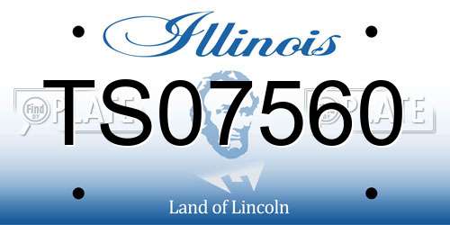 TS07560 Illinois License Plate