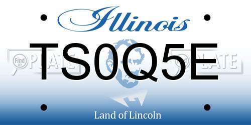 TS0Q5E Illinois License Plate