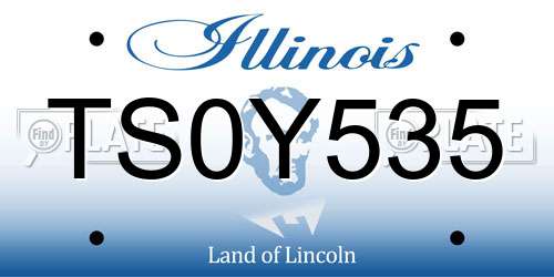 TS0Y535 Illinois License Plate