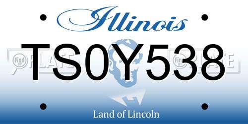 TS0Y538 Illinois License Plate