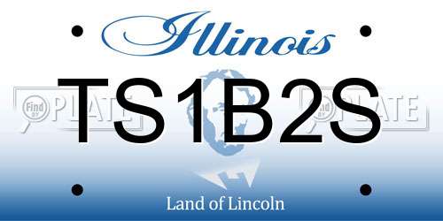 TS1B2S Illinois License Plate