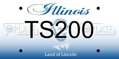 TS200 Illinois License Plate