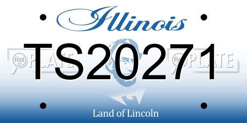 TS20271 Illinois License Plate