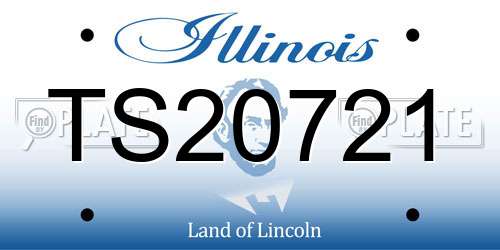 TS20721 Illinois License Plate