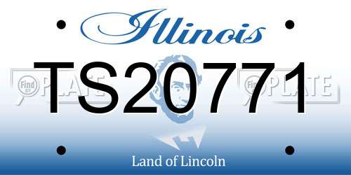 TS20771 Illinois License Plate