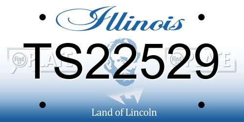 TS22529 Illinois License Plate