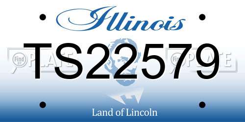 TS22579 Illinois License Plate