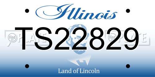 TS22829 Illinois License Plate