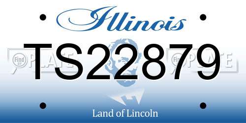 TS22879 Illinois License Plate