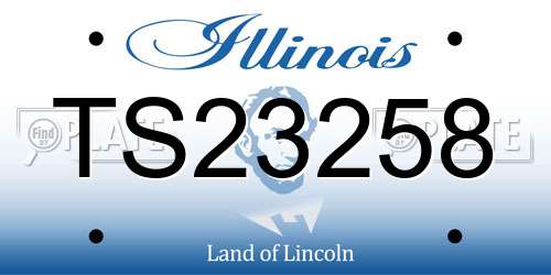 TS23258 Illinois License Plate